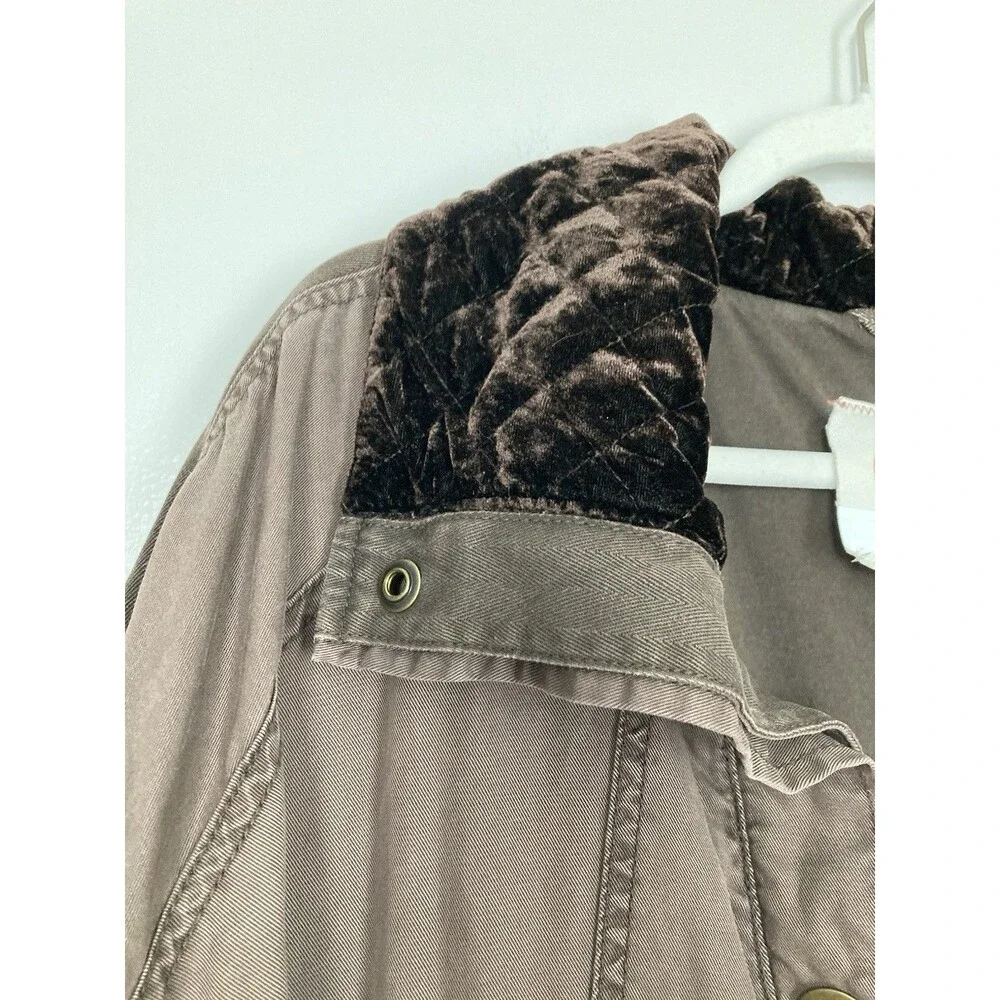 Anthropologie Hei Hei Poncho Cape Jacket MEDIUM LARGE Taupe Brown Boho